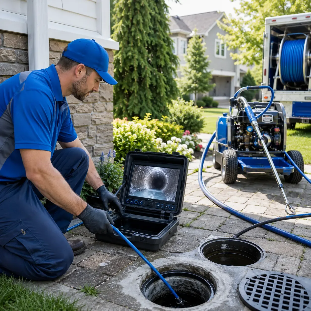 Outdoor drain cleaning professionals serving East Meredith, NY
